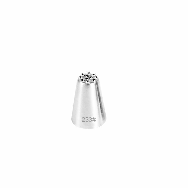 304 Stainless Steel Grass-Shaped Piping Tips Set - 3PCS for Baking DIY