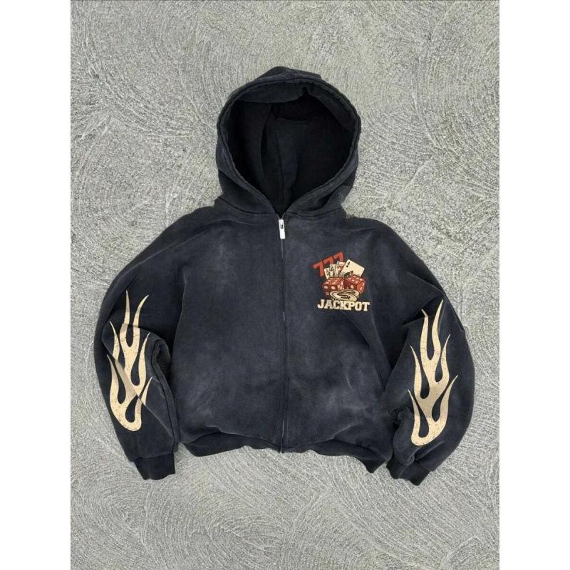 Felpa stampata personalizzata tendenza americana giacca Harajuku stile gotico unisex maglione stampato 3D