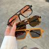 Unise Trendy Design Uv400 Shades Vintage Square Sunglasses For Men Women Fashion Retro Double Bridge Sun Glasses Eyewear