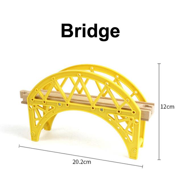 Pista Ferroviaria in Legno Giocattoli Ferroviari da Corsa Tutti i Tipi Accessori per Pista in Legno Adatti per Piste in Legno Biro Giocattoli per Bambini Regalo