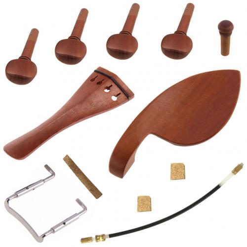 12Pcs 4/4 Violin Fiddle Tuning Pegs Endpin Tailpiece Fittings Luthier Tools Set