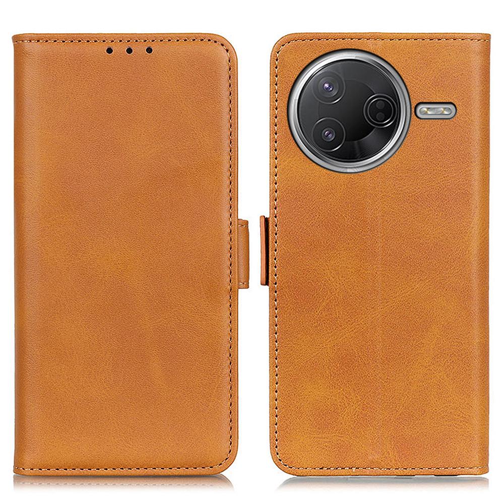 PU Leather Case For Xiaomi Poco F7 Pro 5G/F7 Ultra 5G/Redmi K80 Pro 5G/K80 5G Stand Cowhide Texture Phone Cover