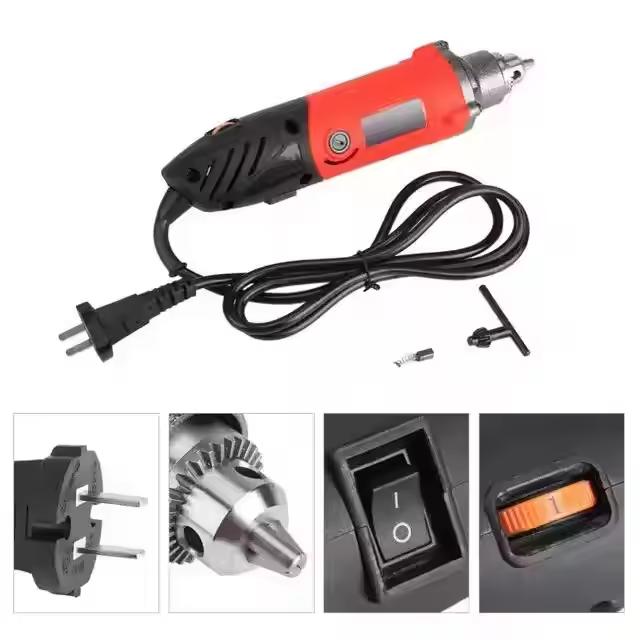 110V/220V Electric Mini Drill Engraver Polisher Power Rotary Tools Bits Accessory Set Electric Straight Grinder