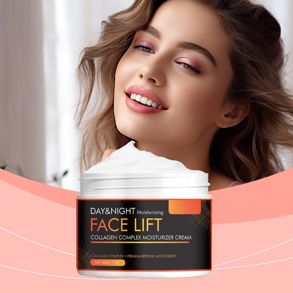 Kollagen Feuchtigkeitscreme Feuchtigkeitsspendend, Verbessert Mattheit, Strafft die Haut, Hellt die Gesichtshaut auf Feuchtigkeitscreme
