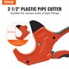 PVC Pipe Cutter Ratcheting PVC Pipe Cutter 0-2-1/2" O.D. & Spare SK5 Blade