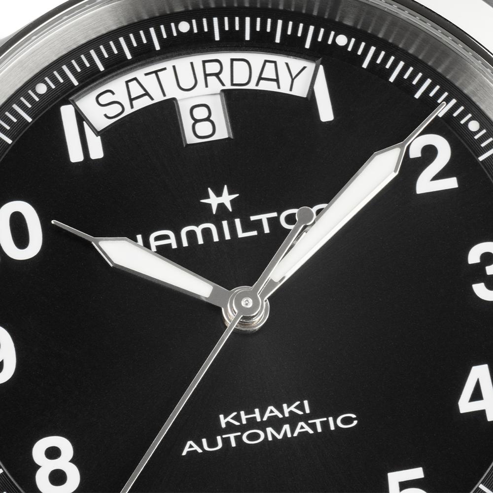 [Hamilton] Khaki Field King Automatic Green Dial Leather Strap H64475531