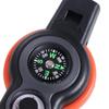 LED Light Emergency Whistle Compass 7 in 1 Whistle Lightweight Survival Whistle  Outdoor Tools