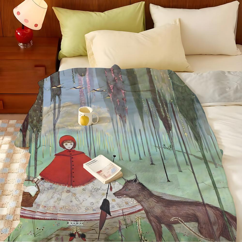 Artist H-Harry C-Clarke Throw Flannel Throw Blanket, Lightweight Cozy, Durable Washable cute Cool