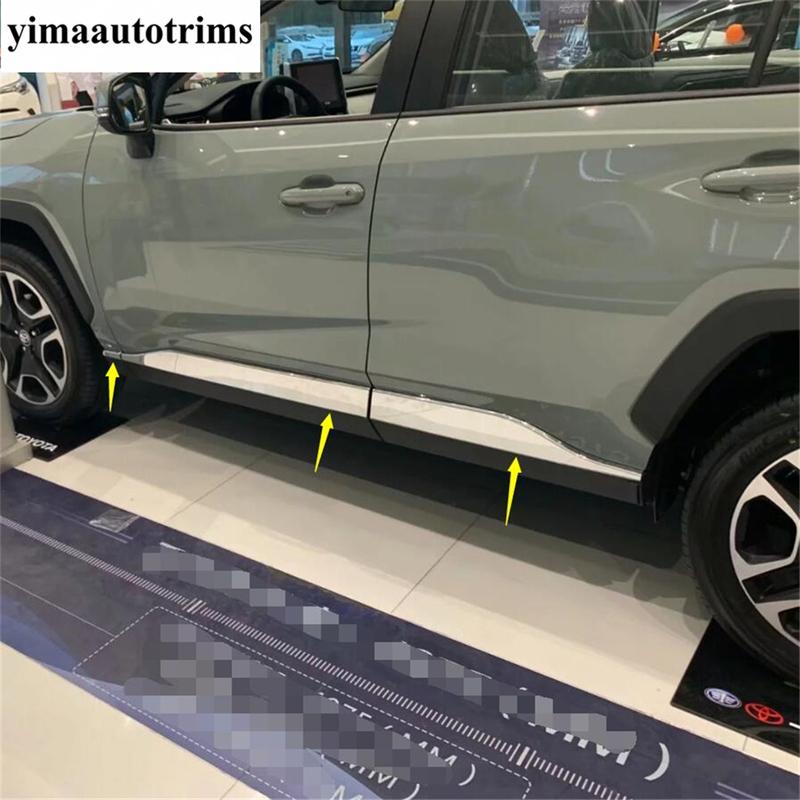 ABS Side Door Body Molding Cover Trim Side Door Protective Trim Accessories Parts For TOYOTA RAV4 RAV 4 XA50 - 2024