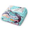 Mejiro Dober UmaMusume Pretty Derby Flannel Blanket Spring Soft Durable Throw Blanket for Children Couch Bedspread Bed Cover