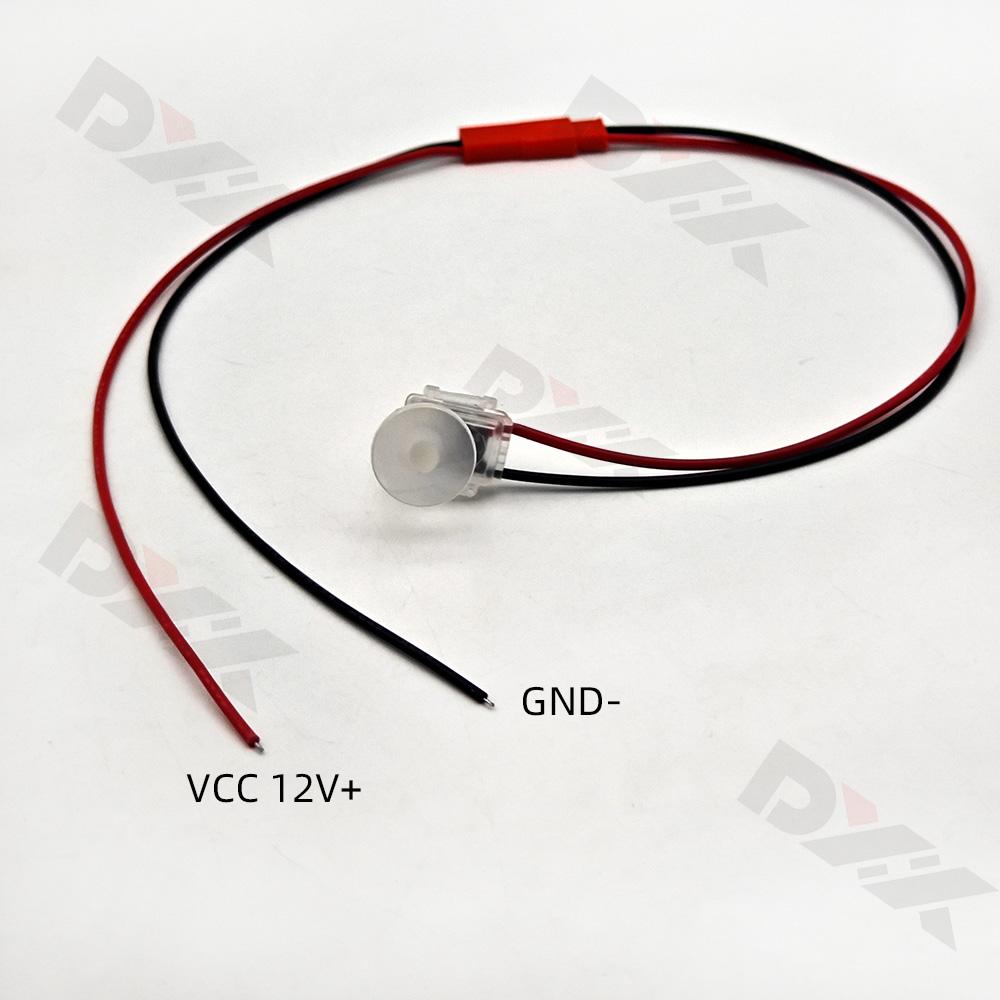 4pcs Mini Car Door Bowl decoration Light Universal 12V Auto Interior Atmosphere Welcome Lamp Low Power LED Frosted transparent 0.2W