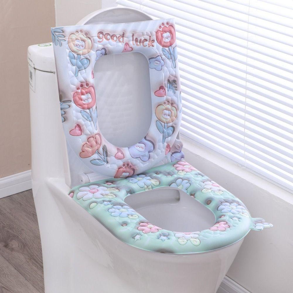 

Washable Toilet Ferrule With Handle Toilet Cushion Cartoon Toilet Seat Toilet