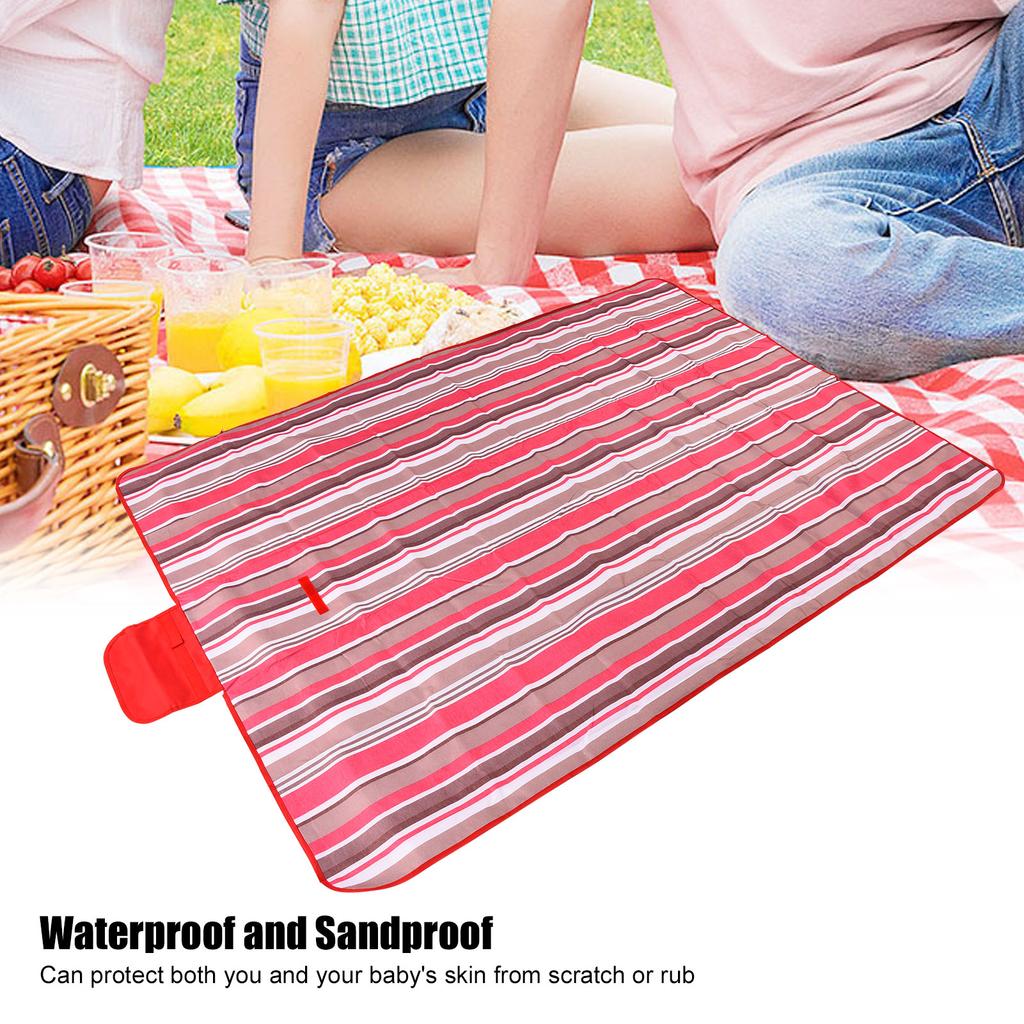 Picnic Mat Outdoor Waterproof Sandproof Foldable Blanket for 6‑8 People for Camping Hiking Travel