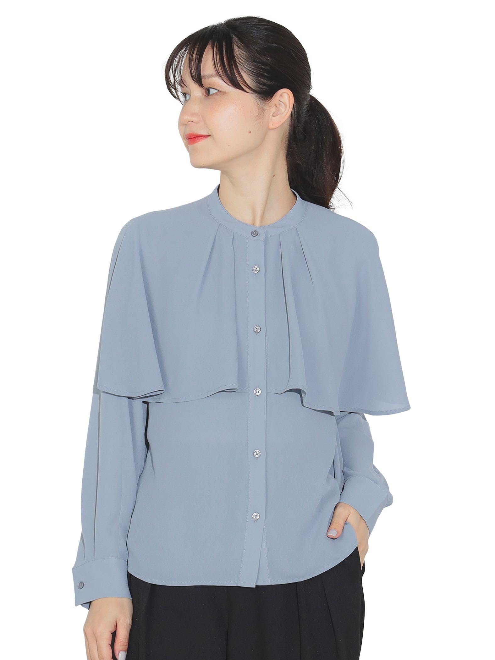 

Рубашка-накидка Блузка SAX ОДИН РАЗМЕР [Beams Heart] L/S Женская