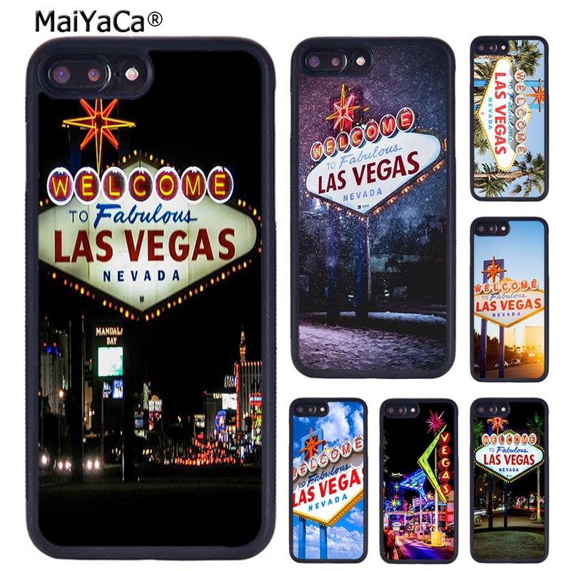 MaiYaCa Las Vegas Sign LIGHTS Nevada Phone Case For iPhone 17 Air 16 15 14 11 12 13 Pro MAX Plus coque Cover Shell