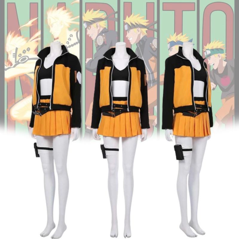Elegante Costume Cosplay Femminile Shippuden Anime a Tema Outfit in Poliestere