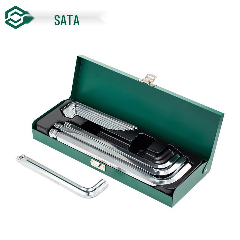 SATA 14-Piece Extended Ball-End Hex Key Wrench Set