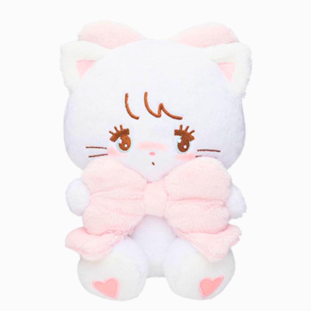 Mikko Characters Huggable Ribbon Plush Toy - 5 Types - Approx. 20cm (Mousse)