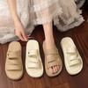 Thick-bottomed Cool Slippers for Women's Summer Outer Wear 2025 New Flat-bottomed One-word Drag for Pregnant Women Casual Non-slip with Skirt Cool 