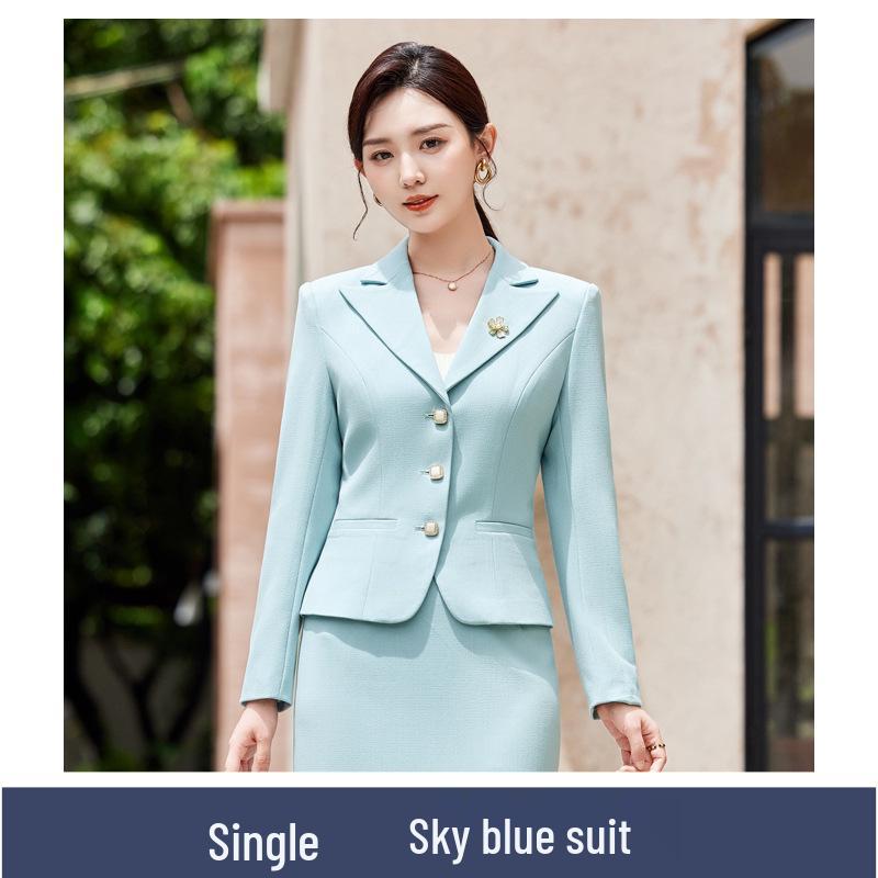 Busaron Women's Long-Sleeve Professional Suit Skirt for Interviews and Sales Work - Model 89158