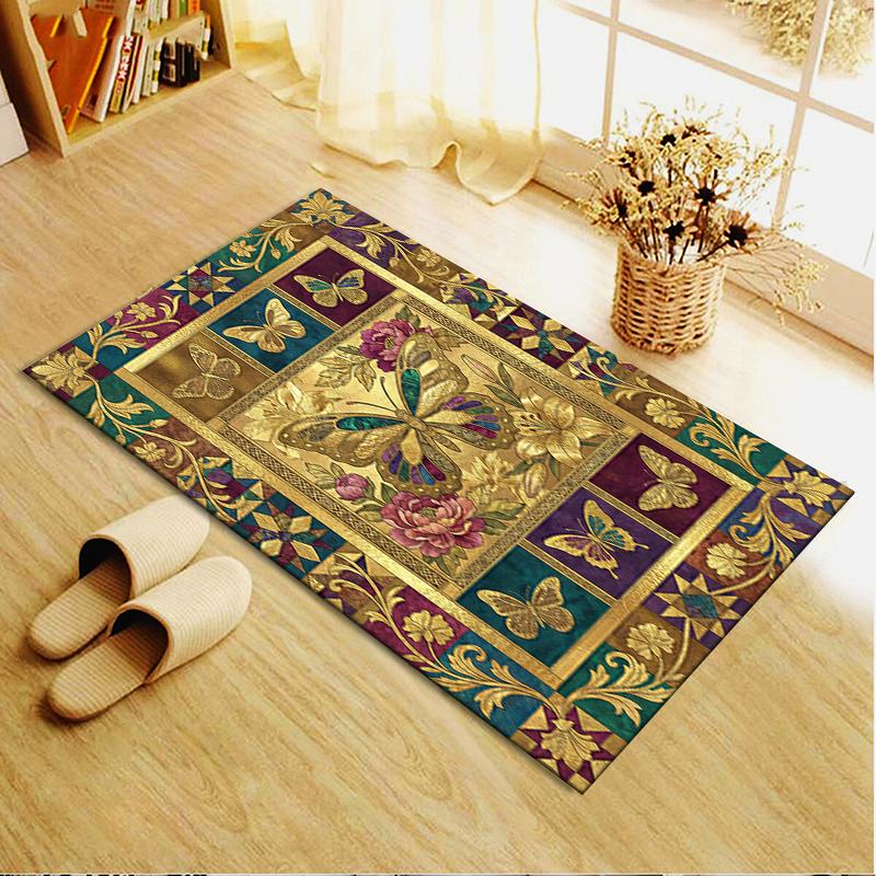 2025 New Butterfly Decoration Carpet Rug for Living Room Bedroom Home Sofa Decoration,Kids play Non-slip Floor Mat31