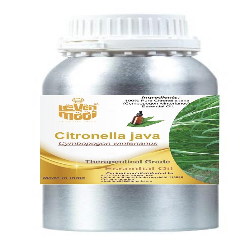 Levenmooi Citronella java (Zitronengras) Reines und natürliches ätherisches Öl in therapeutischer Qualität (Glas)