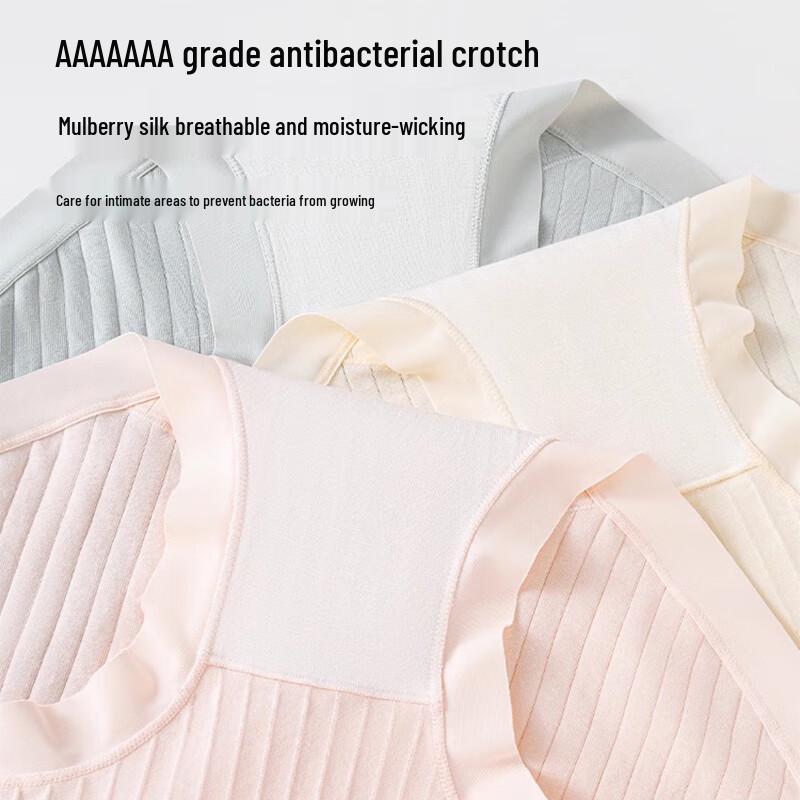 FitonTon Women's High-Waist Cotton Tummy Control Briefs (4-Pack)