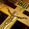 Orthodoxe Kerkleverancier Altaar Jezuskruis met Voet Verguld Kleurrijk Emaille Decor Bisschop Pastor Religie Cadeau