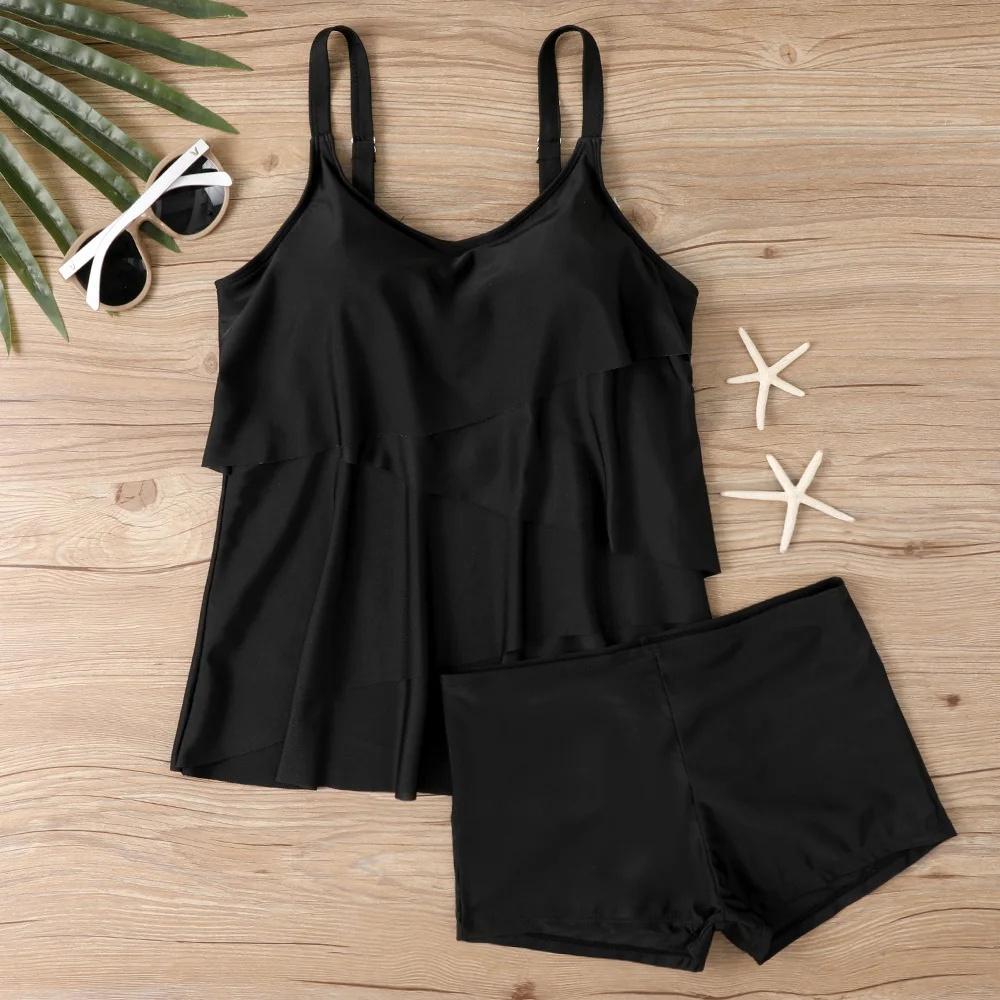 Women High Waist Tankini Summer New Design Printing Swimwear Swimsuit Bikini Bathing Suit Two Piece Set Beach Weart XS-8XL