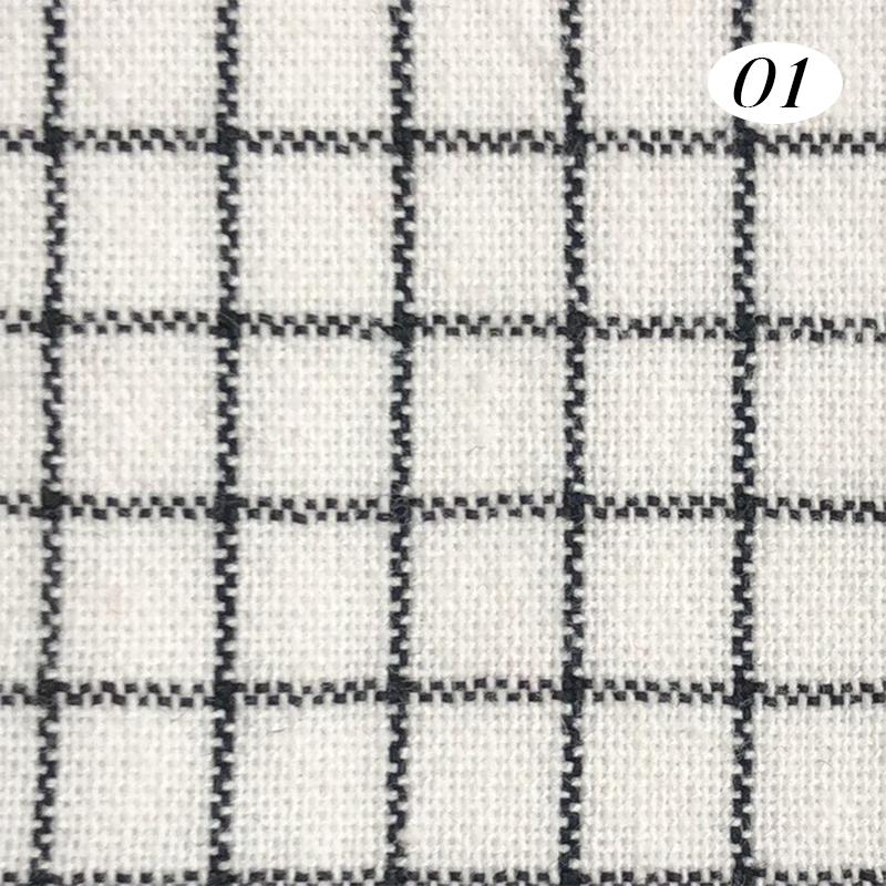 100x140cm Cotton Yarn Dyed Fabric Soft Breathable Wash Cloth Plaid Fabric For Diy Sewing Dress Bedding Home Textile Material