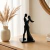 Couple Figurine, 3D Printed Hugging Couple Statue, Modern Romantic Sculpture for Living Room, Bedroom, Office, Shelf, Table Decor