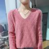 Maglione in cashmere da donna Qinghe cashmere 30% cashmere 30% visone 30% lana 10% nylon Maglione in cashmere spesso da donna autunno e inverno morbido e caldo