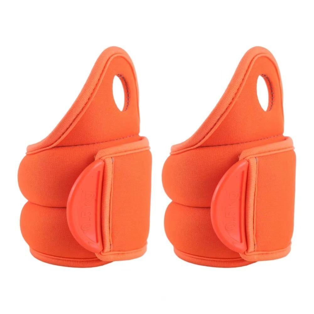 

2pcs Waterproof Thumb Loop Wrist Weights Sports Weight Cuffs High Quality Fitness Hand Weights All помаранчевий