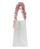 Maison De Fleur Jacquard Ribbon Frill Square Tote S Bag, Ivory, Size F, 08000628400