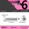 Cross Recessed Hexagon Head Screw, Cross Slot, White Zinc Plating