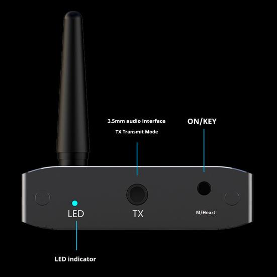 Bluetooth-kompatibler Drahtloser Audio-Adapter Plug-Play Universal Stereo Musik Drahtloser Adapter Sender Musikempfänger