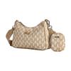 New FILA Fabric Crossbody Bag, Shoulder Bag Women's Wheat Bran Apricot F13W411165F-LK