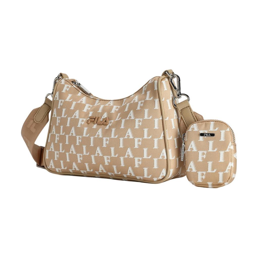 New FILA Fabric Crossbody Bag, Shoulder Bag Women's Wheat Bran Apricot F13W411165F-LK