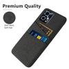 For Honor 90 GT 5G Case Cloth Texture PC Phone Cover with Dual Card Holder