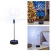 Mini Table Starburst Silver Lights Battery & USB Operated LED Christmas Starburst Firework Lamp for Xmas Party Home Decor