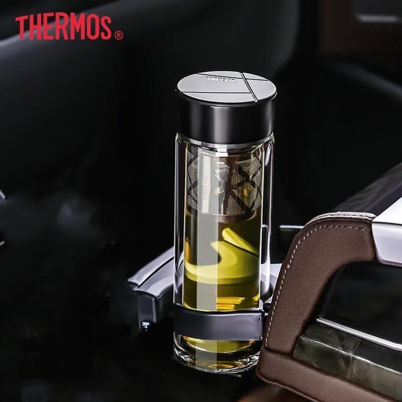 Thermos Double-Wall Glass Tea Infuser Bottle