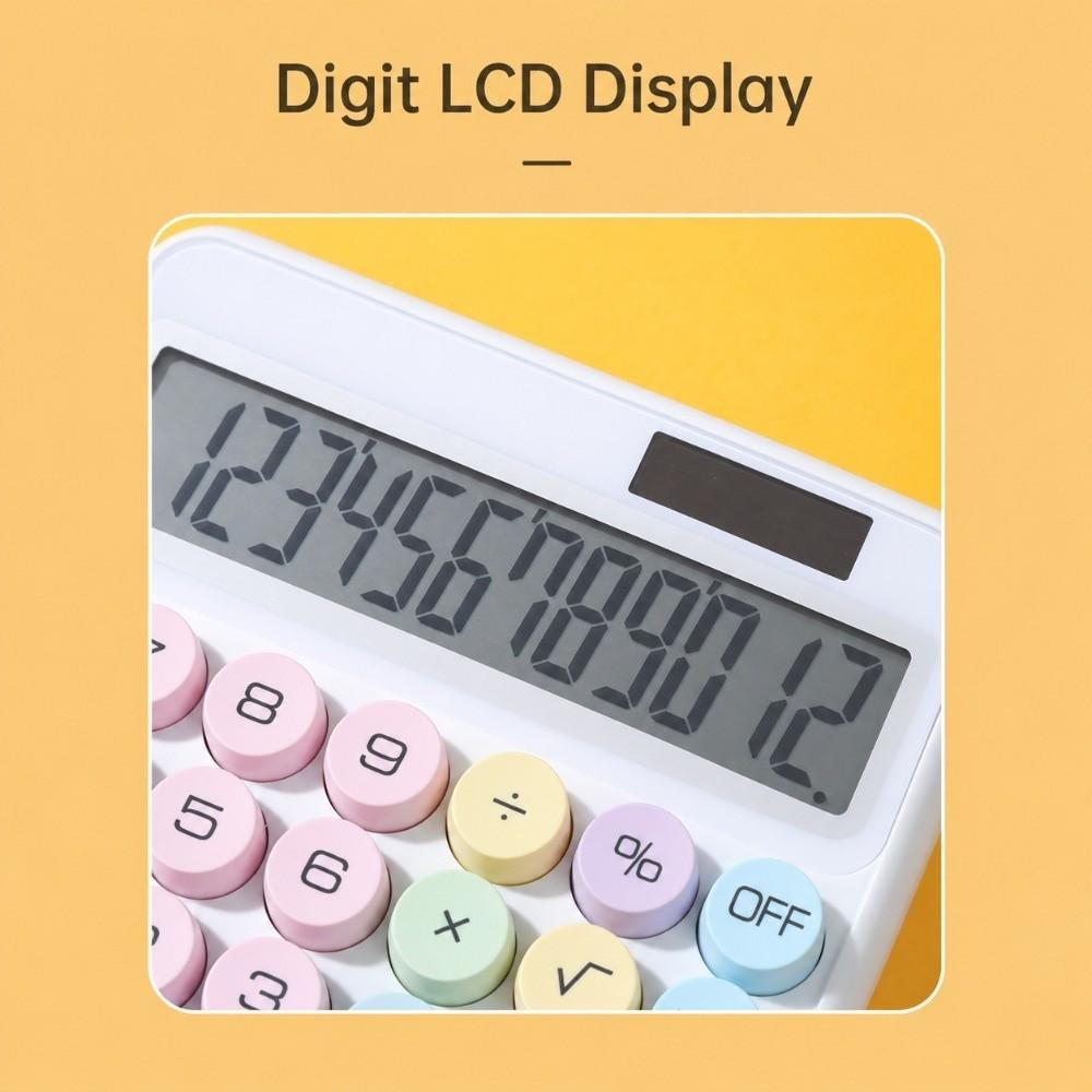 12 Digit Mechanical Calculator ABS Desk Calculator Large Desktop Calculator Business