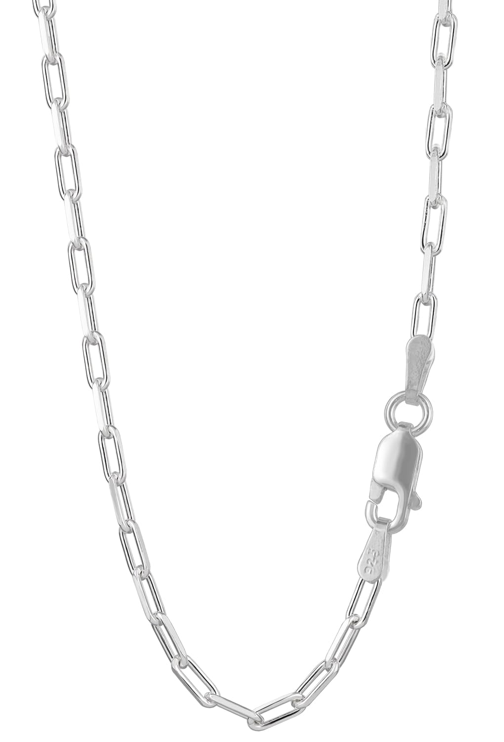 

Срібний ланцюжок джгут з ланок у формі бобів адзукі, простий [Сіндзюку Кура] 925 проби, двостороннє огранювання, ланцюжок, прибл.. 2,4 мм, 40-60 см (45см), намисто, жіноче,