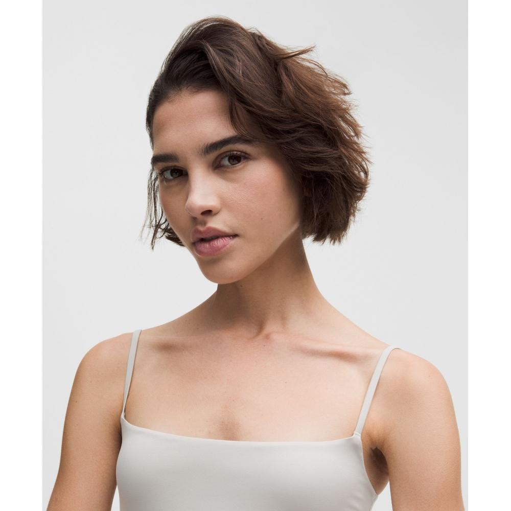 Lululemon Wundermost Ultra Soft Nulu Spaghetti Strap Adjustable Cami Dove Grey