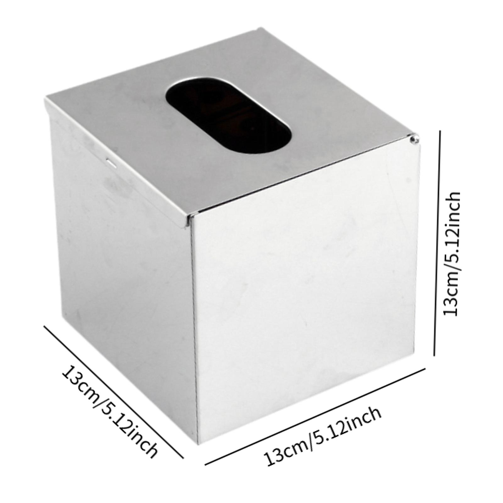 

Коробка для салфеток из нержавеющей стали квадратная крышка для лицевой бумаги держатель для салфеток для дома гостиной ванной столешницы органайзер для бумаги