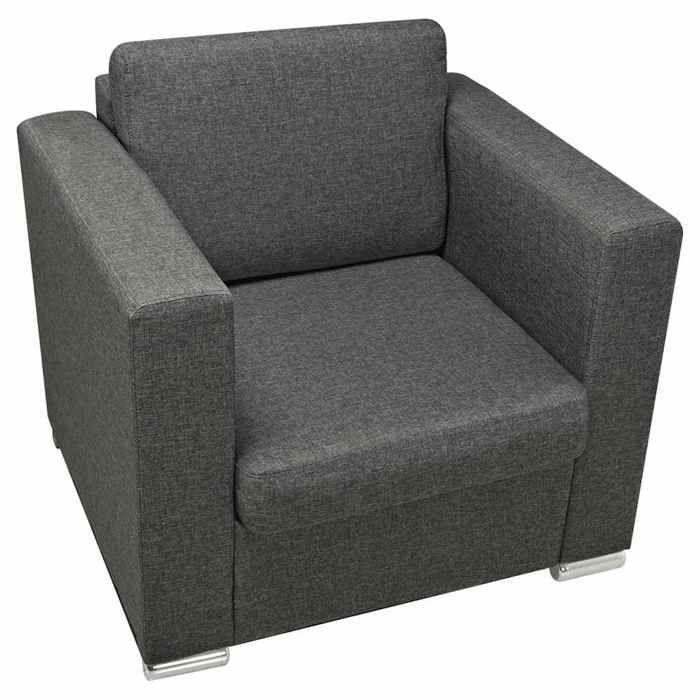 VidaXL Armchair Dark Grey Fabric