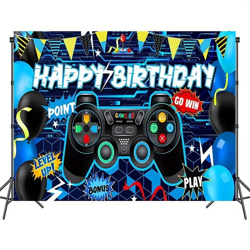 Birthday Party Decoration Background Photo Background Banner Poster Game Party Decoration Party Supplies