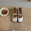 French soft-soled Mary Jane flat-soled single shoes for women 2025 spring and summer new fashion retro with skirts, shallow mouth single shoes for