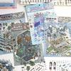 Large Size Landscaping Stickers PET Sticker Paper Miniature Scene Collection  Kids