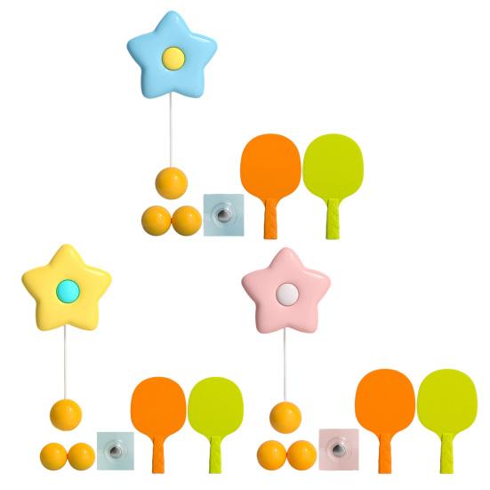 1 Set Children Indoor Hanging Table Tennis Trainer Set Automatic Rebound Ping-Pong Practice Toy Improve Sensory Educational Toy Parent-child